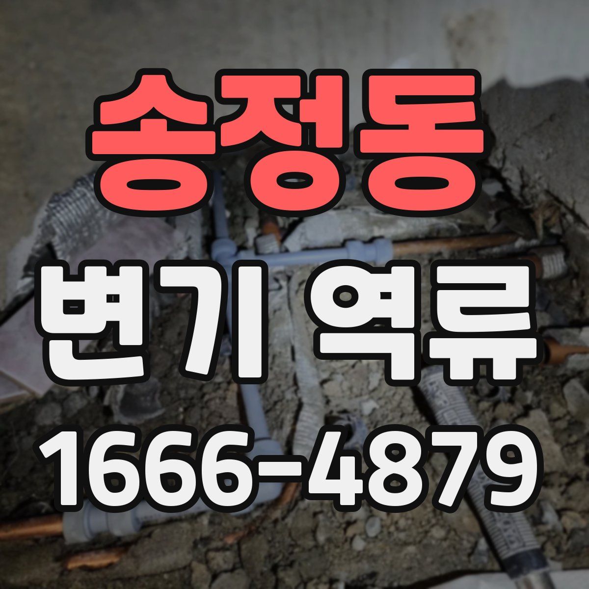 송정동 변기 역류