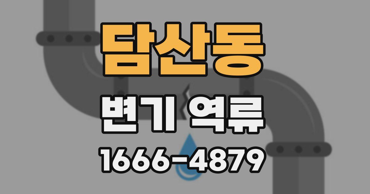 담산동 변기 역류