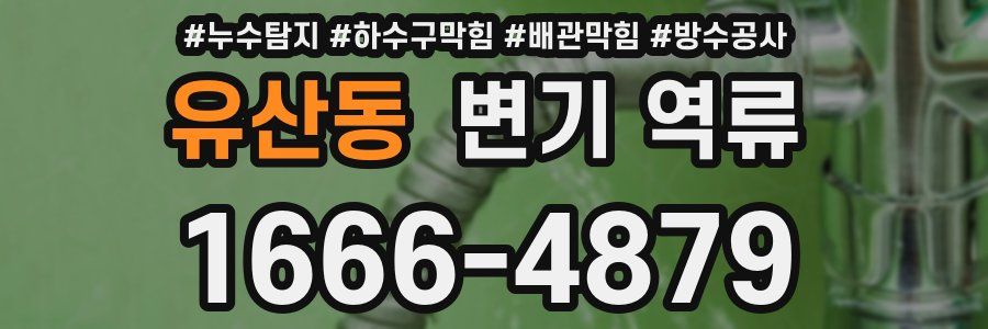 유산동 변기 역류