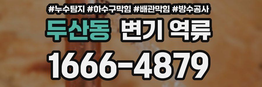 두산동 변기 역류