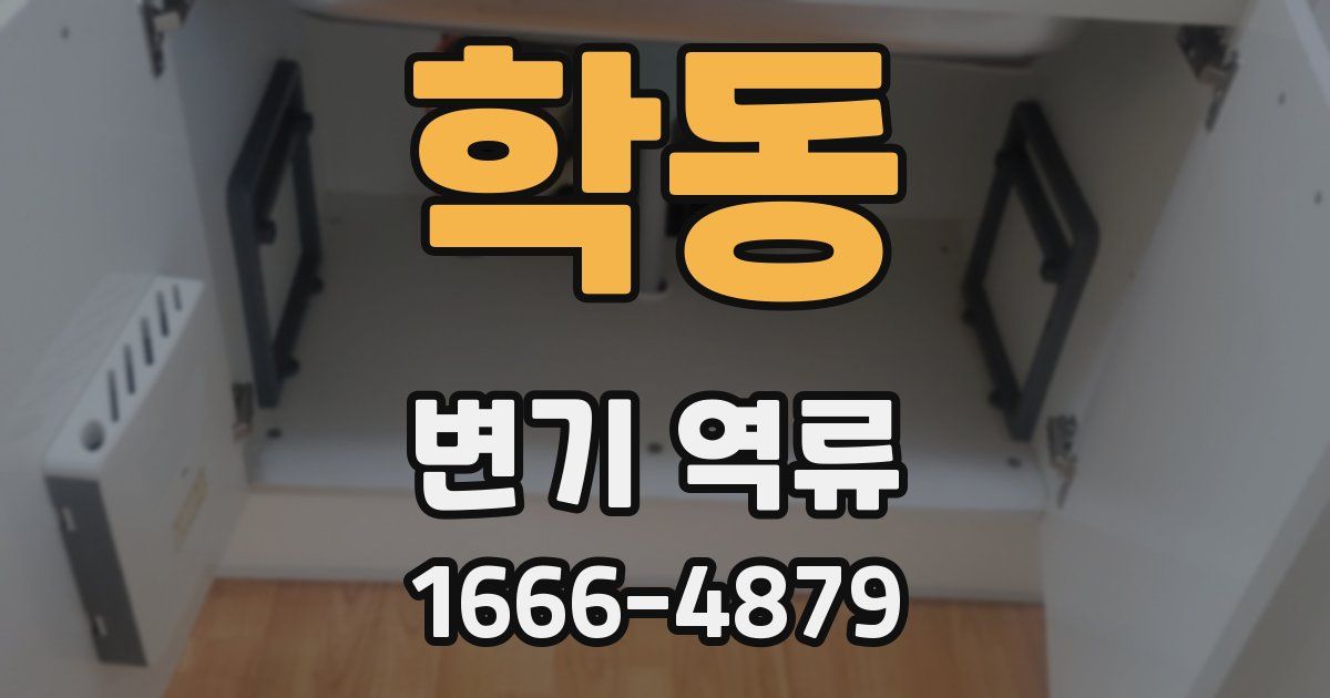 학동 변기 역류