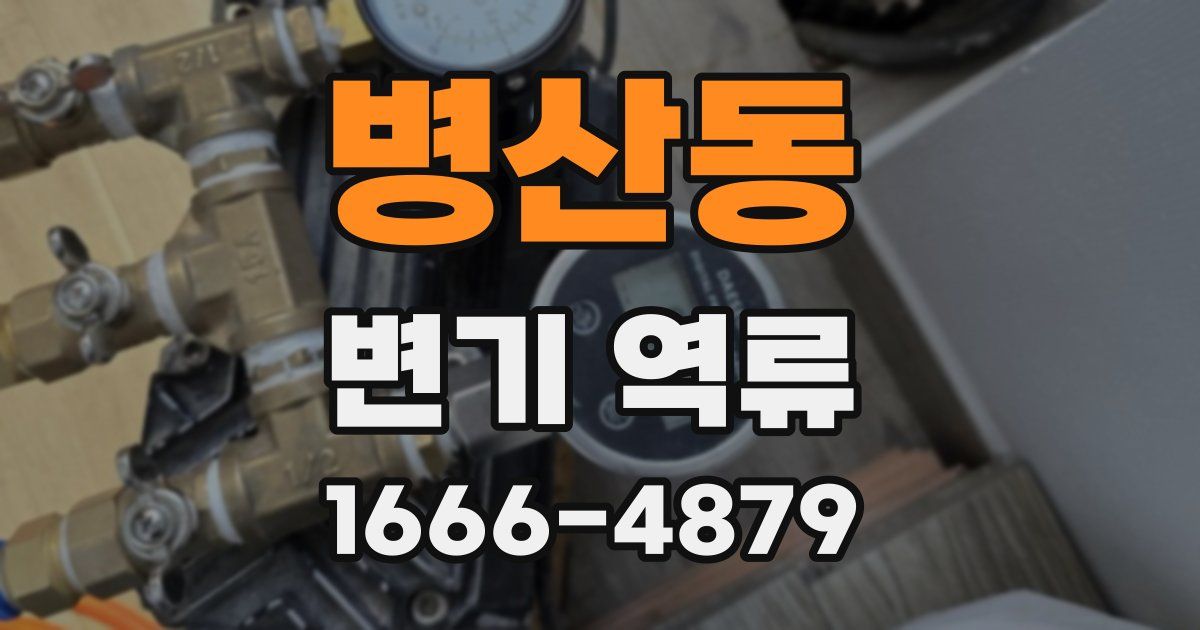 병산동 변기 역류