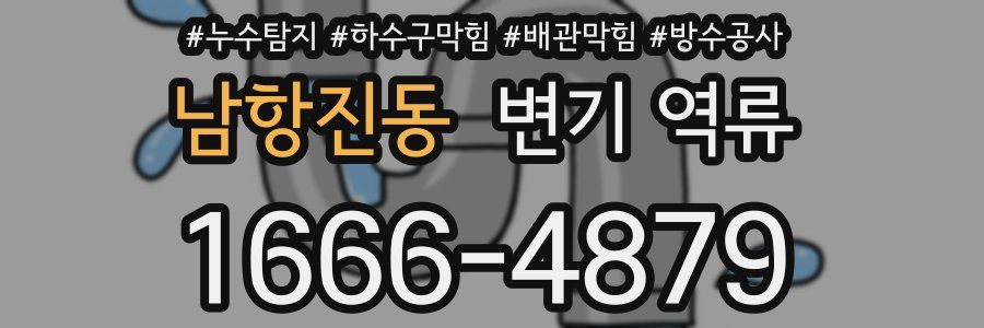 남항진동 변기 역류