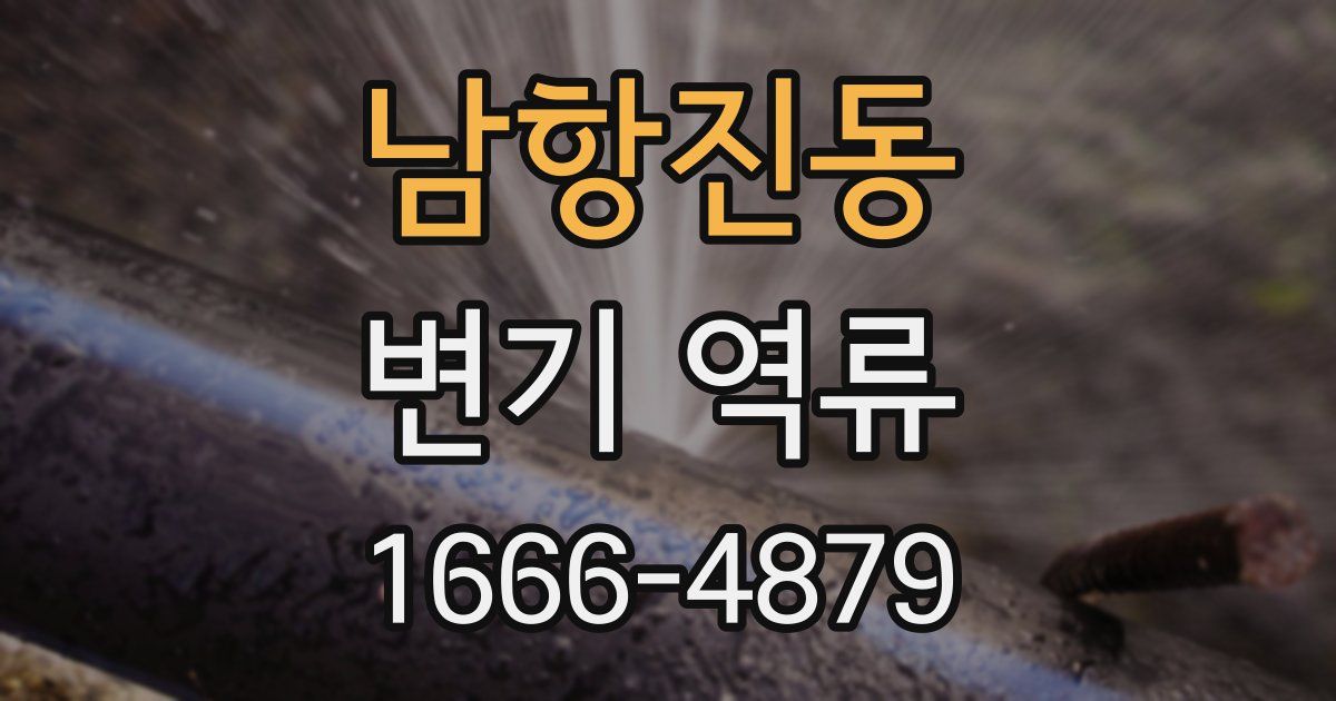 남항진동 변기 역류