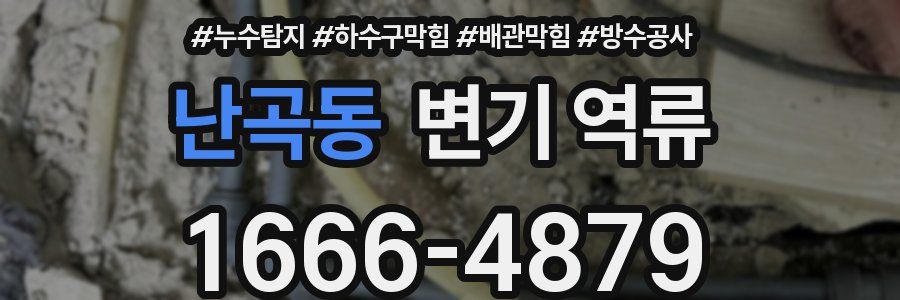 난곡동 변기 역류