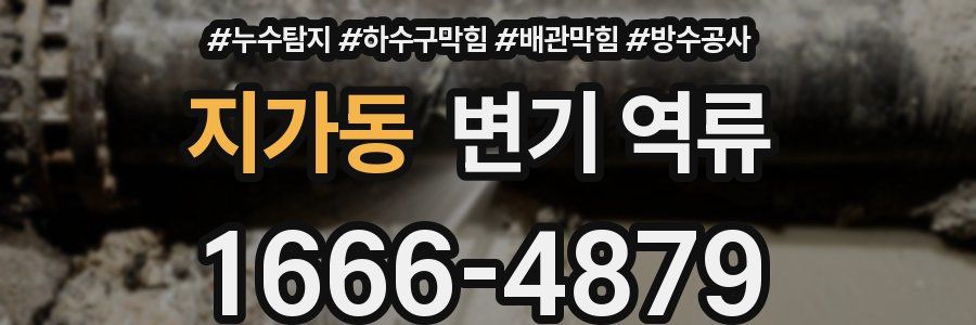 지가동 변기 역류