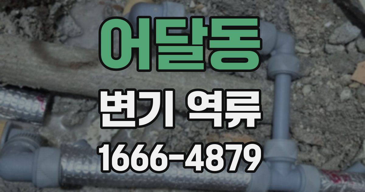 어달동 변기 역류