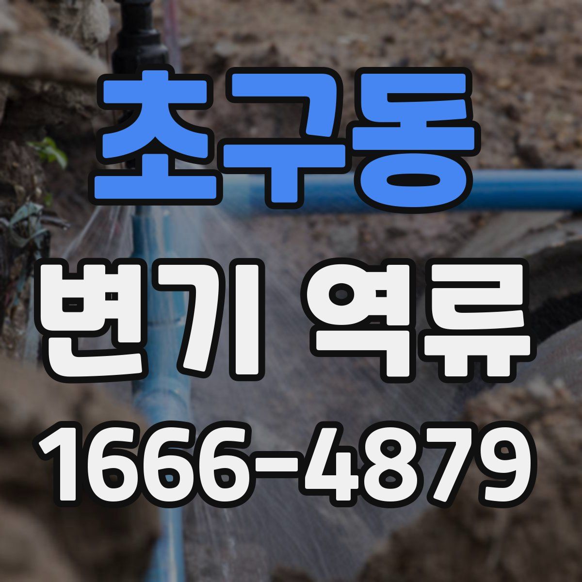초구동 변기 역류