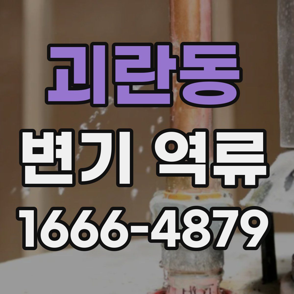 괴란동 변기 역류