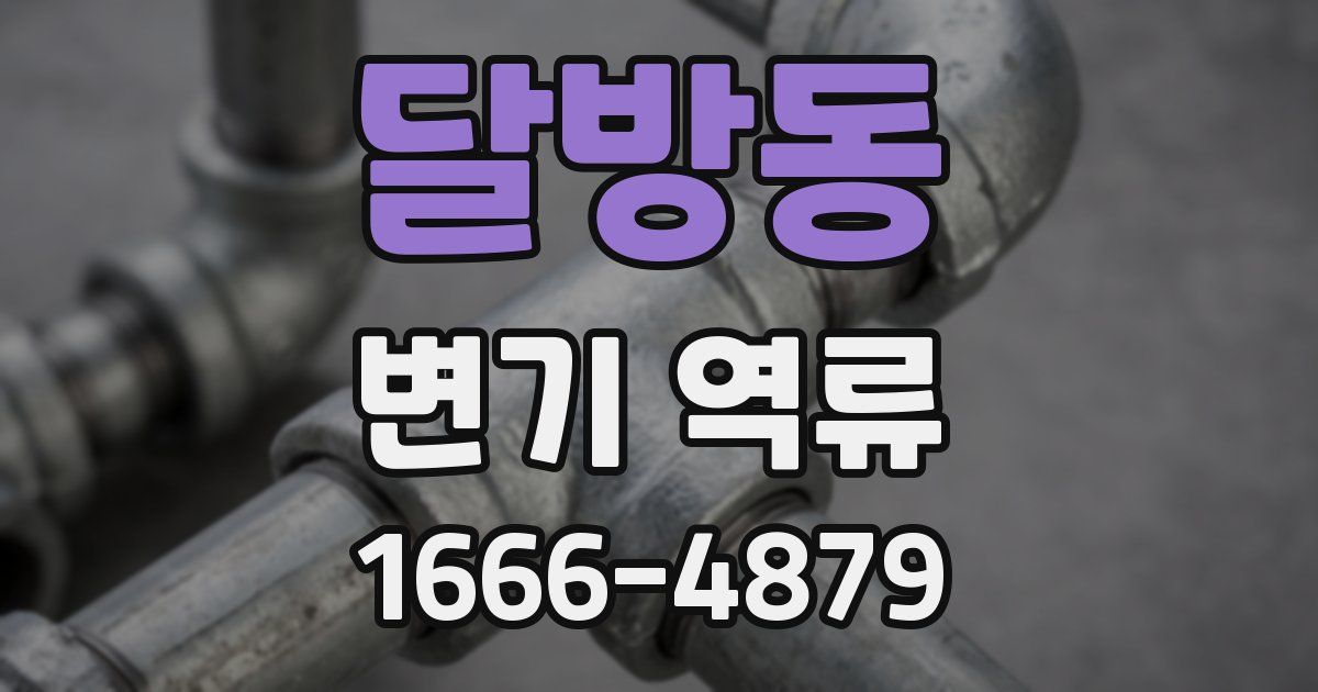 달방동 변기 역류