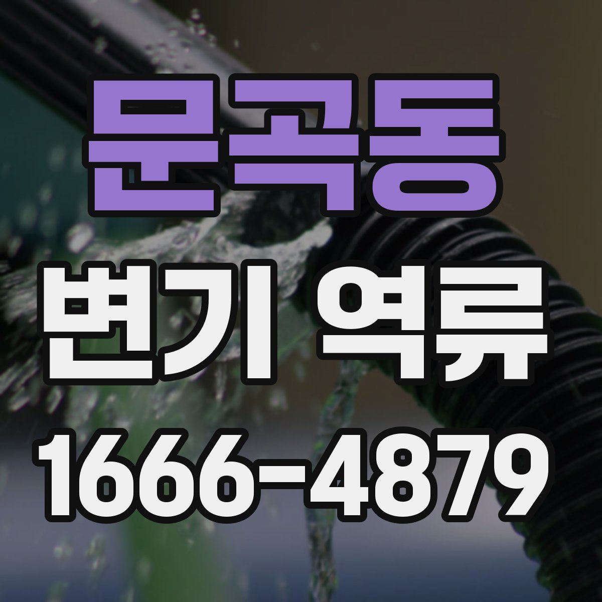 문곡동 변기 역류