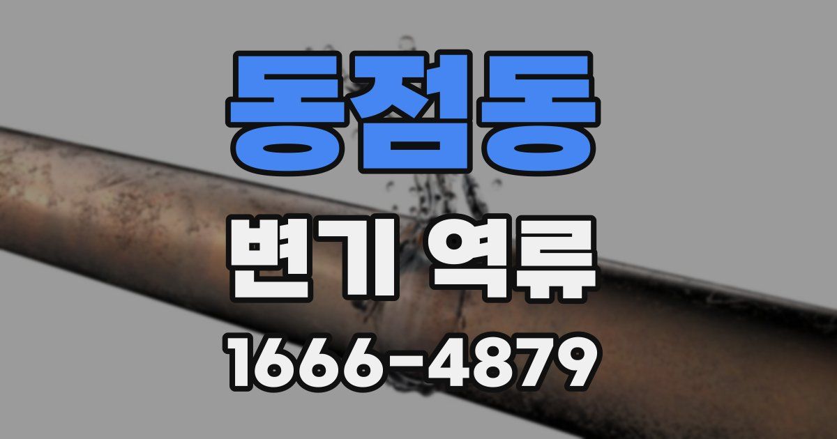 동점동 변기 역류