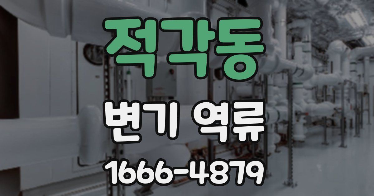 적각동 변기 역류