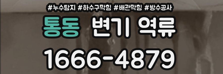 통동 변기 역류