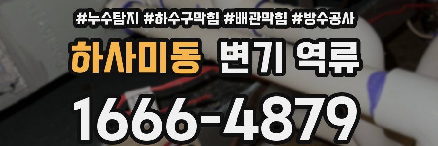 하사미동 변기 역류