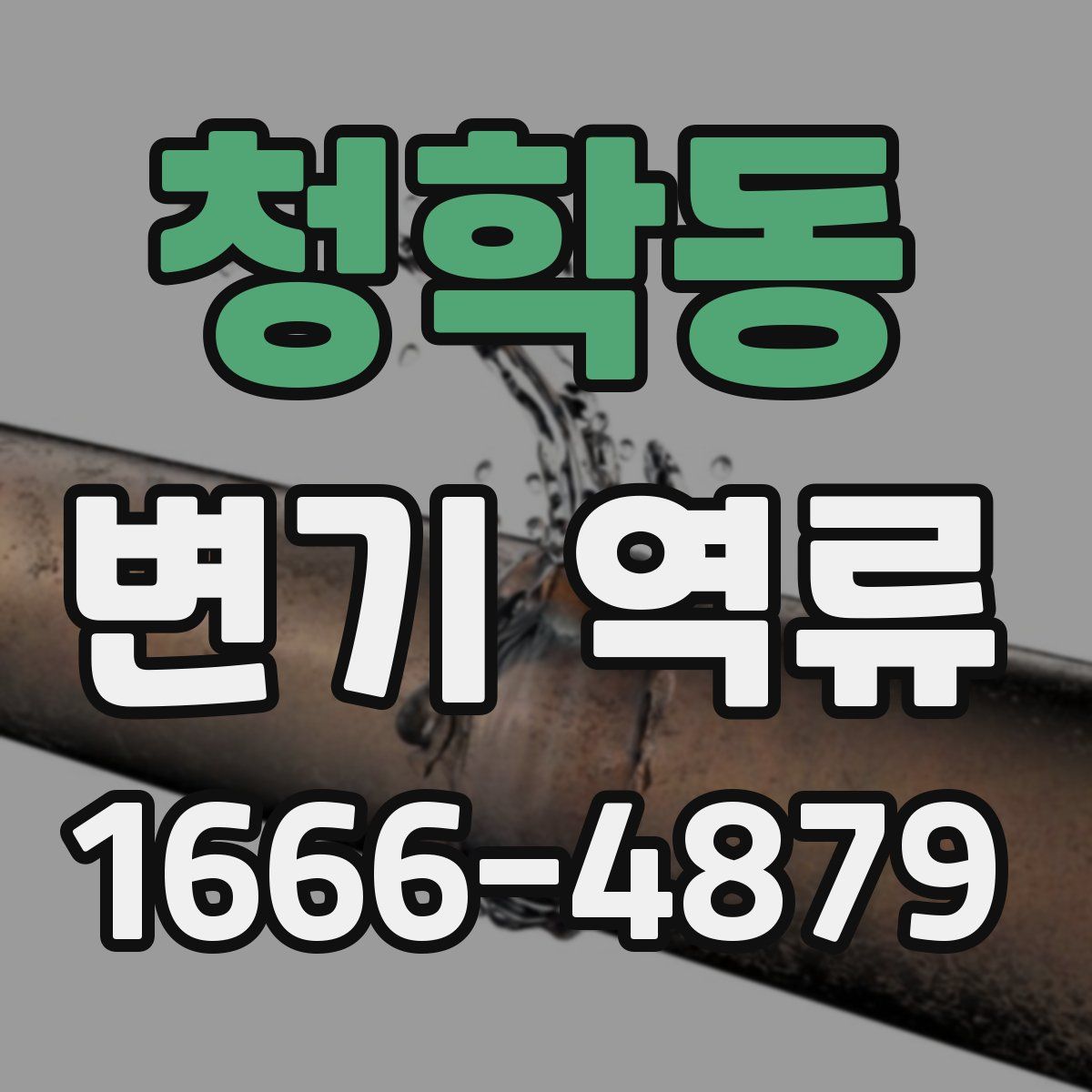 청학동 변기 역류