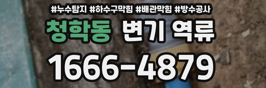 청학동 변기 역류