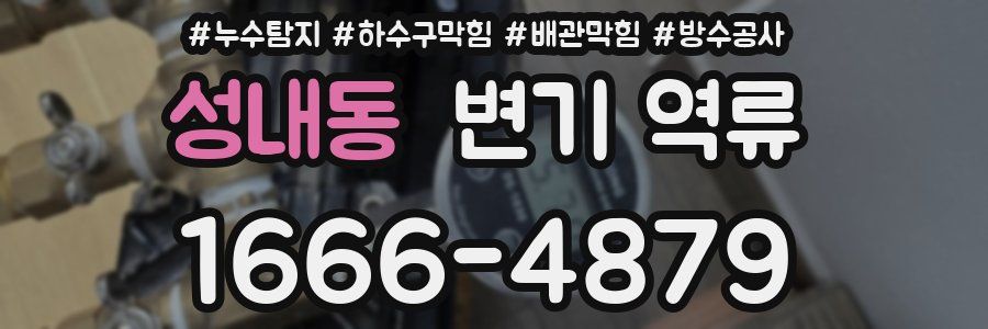 성내동 변기 역류