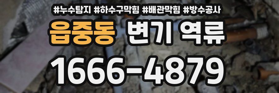 읍중동 변기 역류