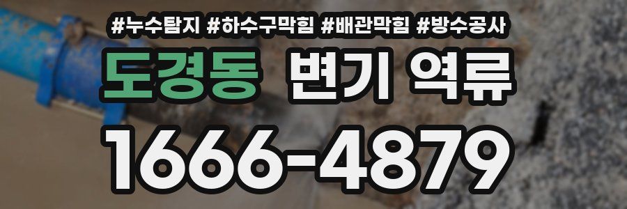 도경동 변기 역류