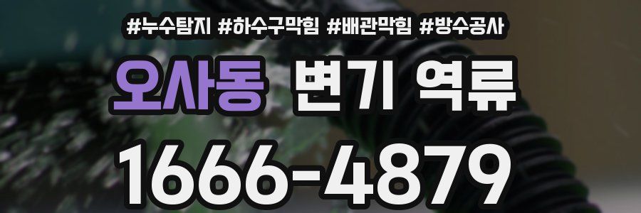 오사동 변기 역류