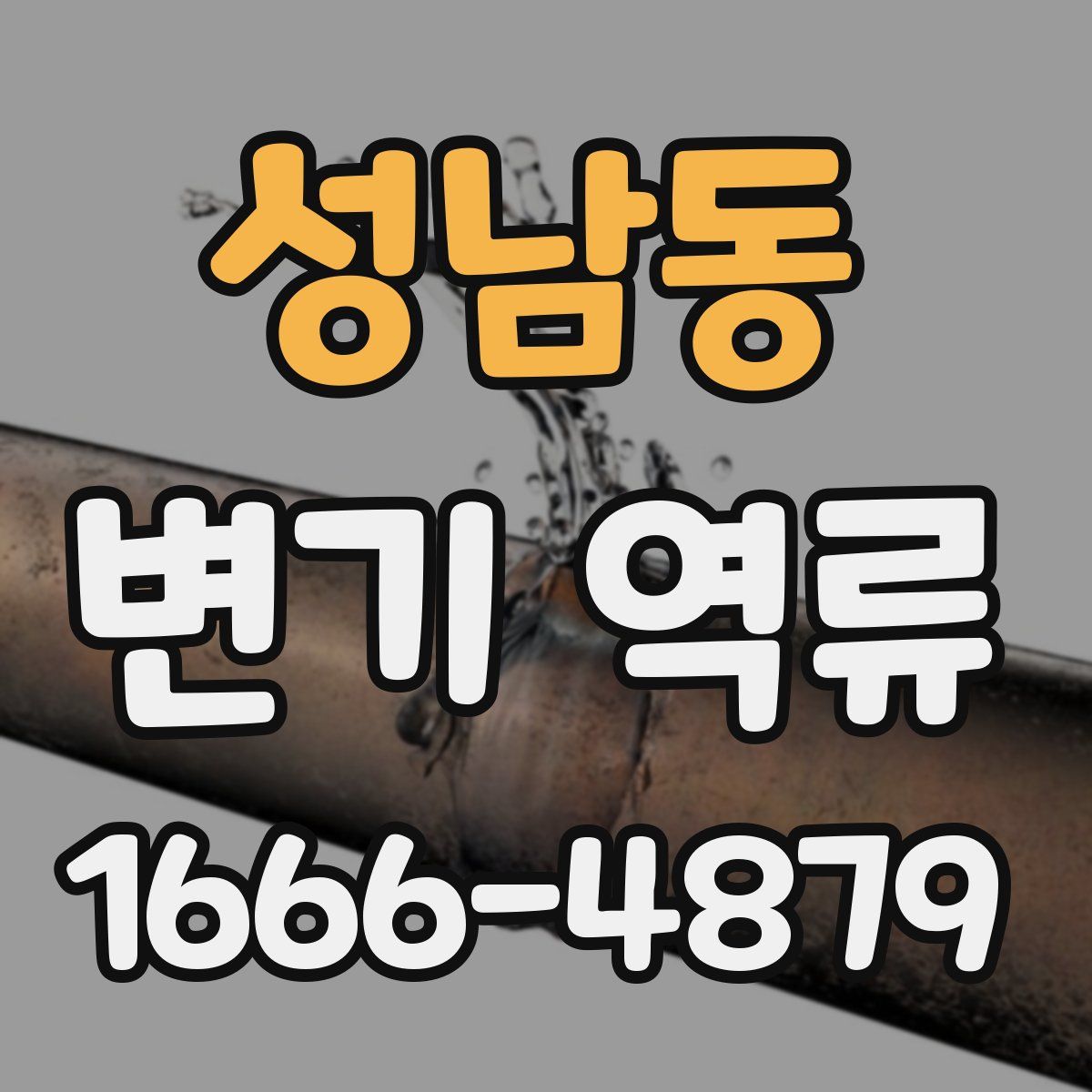 성남동 변기 역류