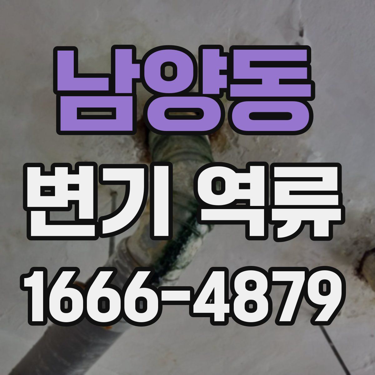 남양동 변기 역류