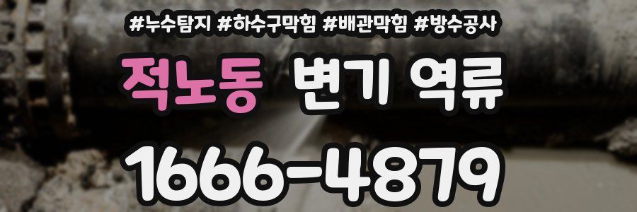 적노동 변기 역류