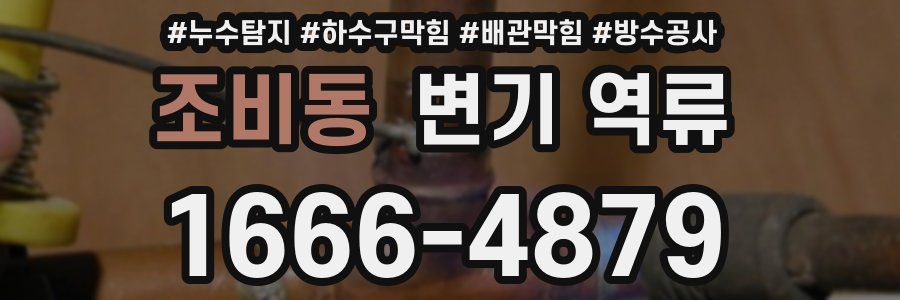 조비동 변기 역류