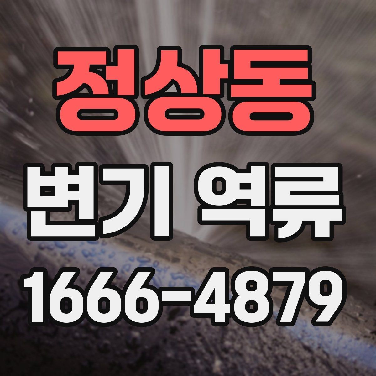 정상동 변기 역류 배수 흐름이 느려진 초기 신호