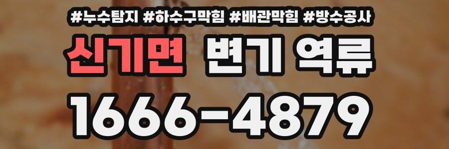 신기면 변기 역류