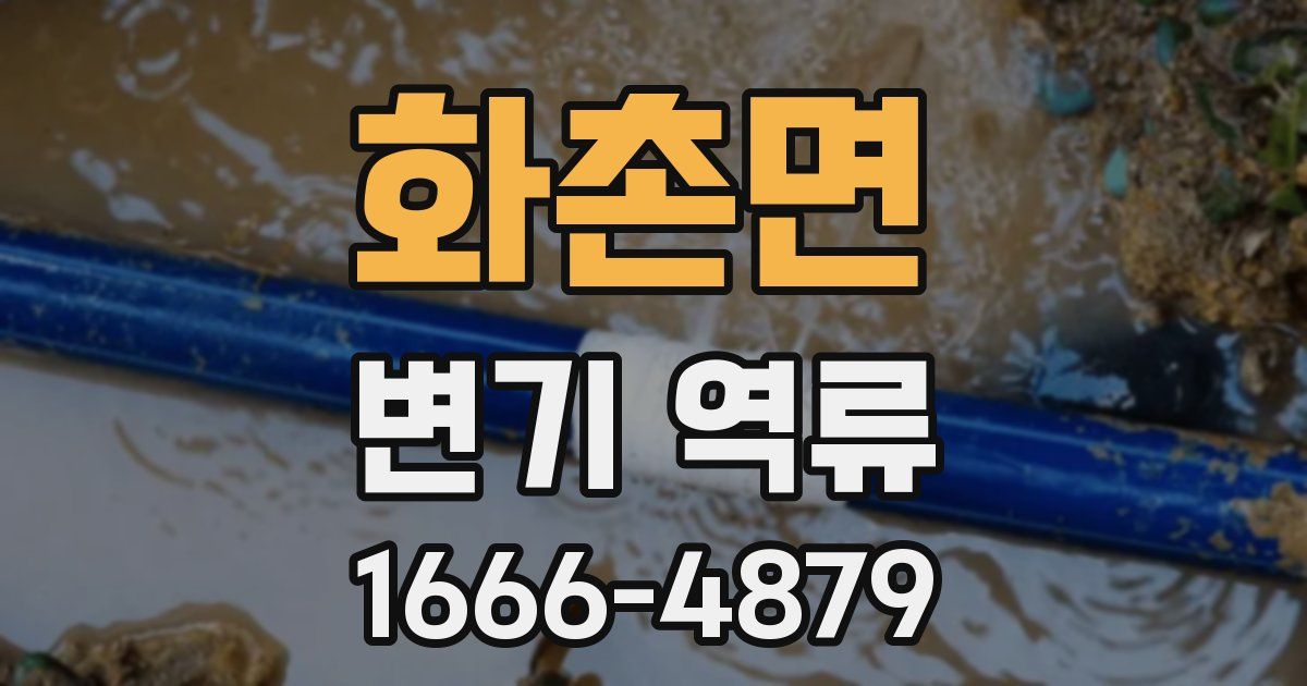 화촌면 변기 역류