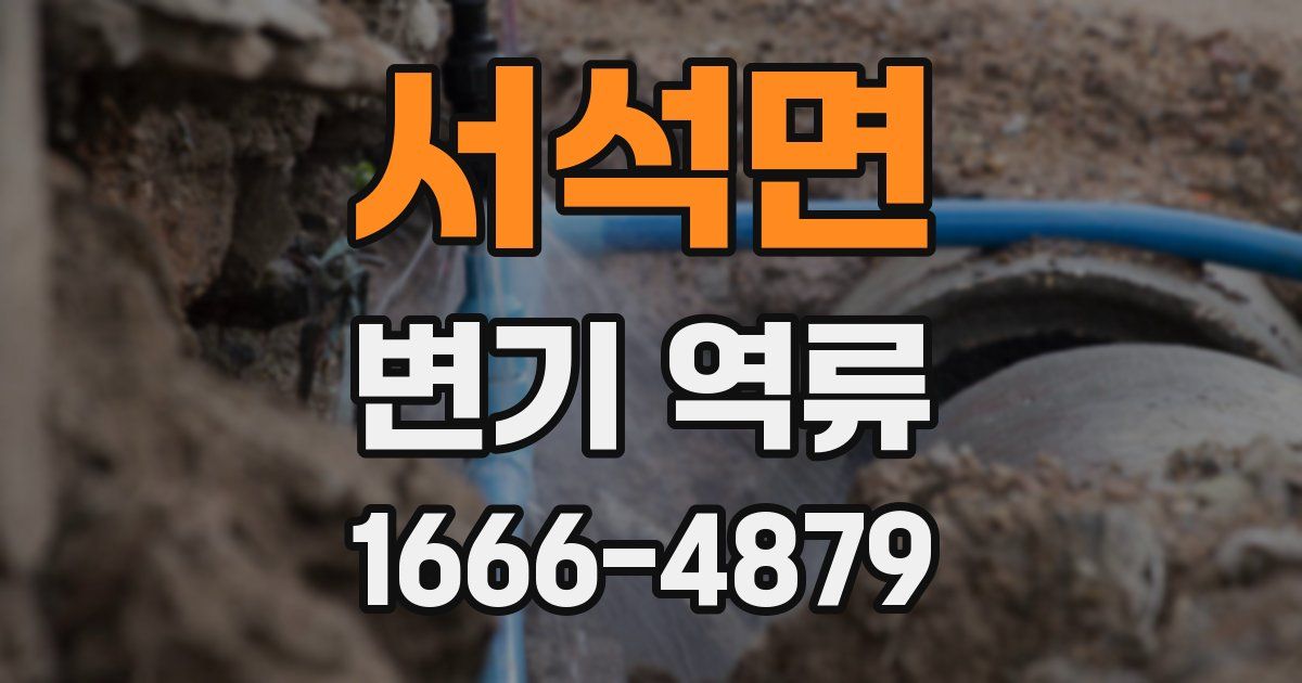 서석면 변기 역류