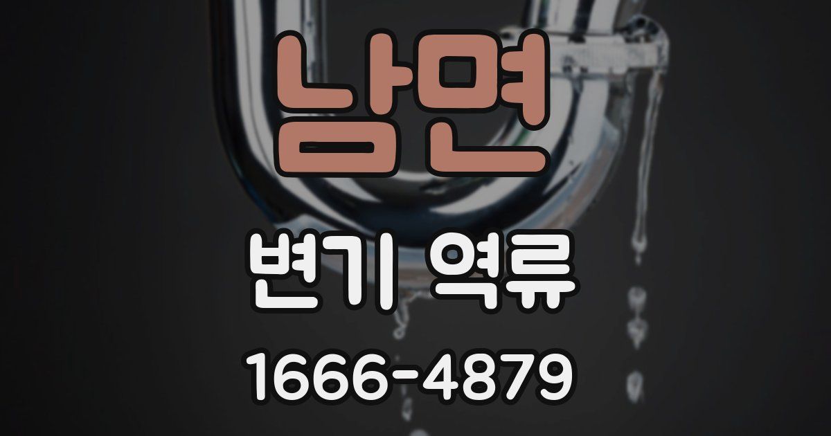 남면 변기 역류