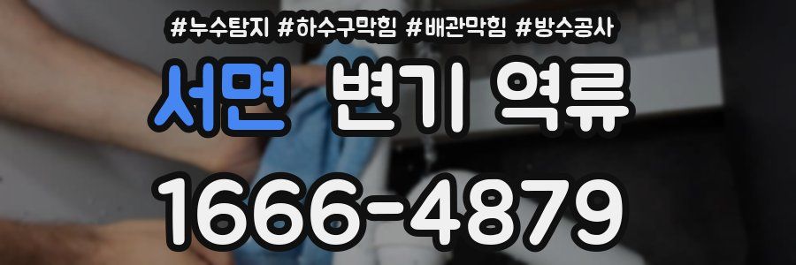 서면 변기 역류