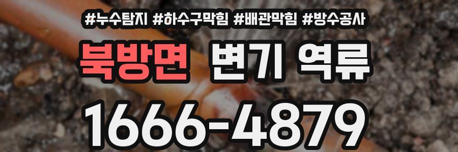 북방면 변기 역류