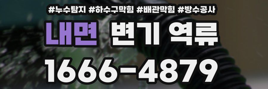 내면 변기 역류