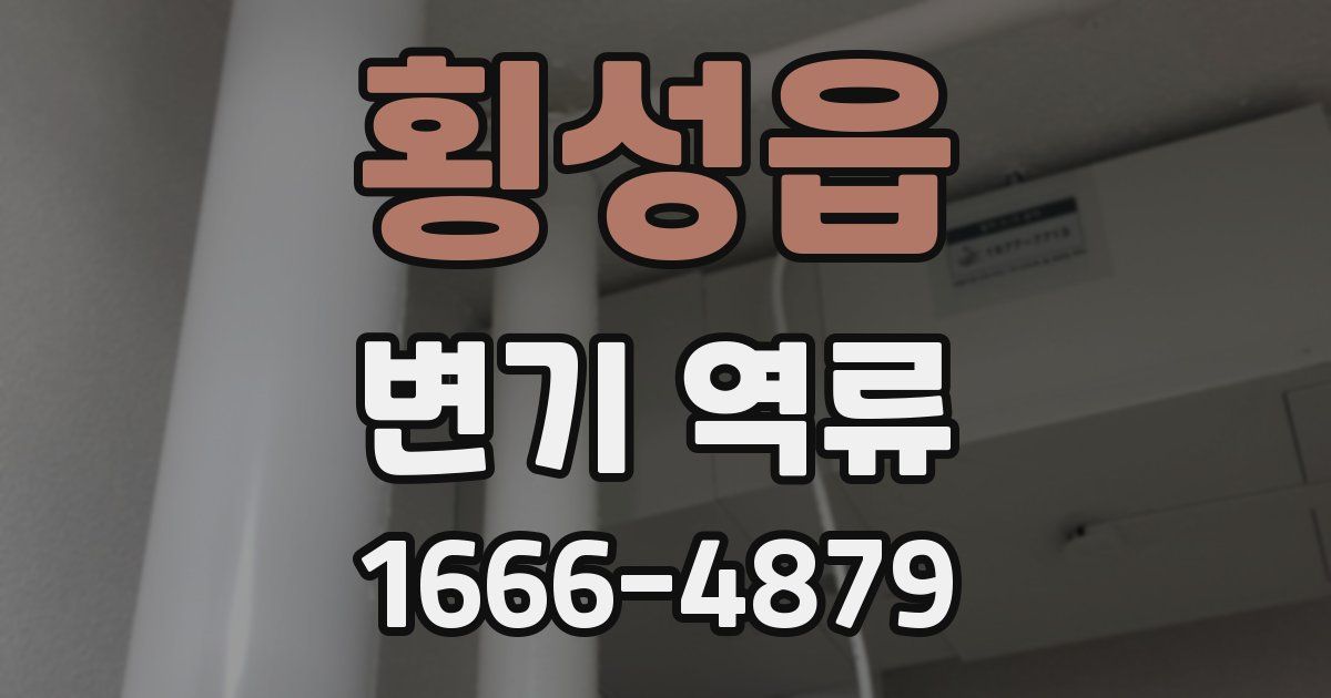 횡성읍 변기 역류