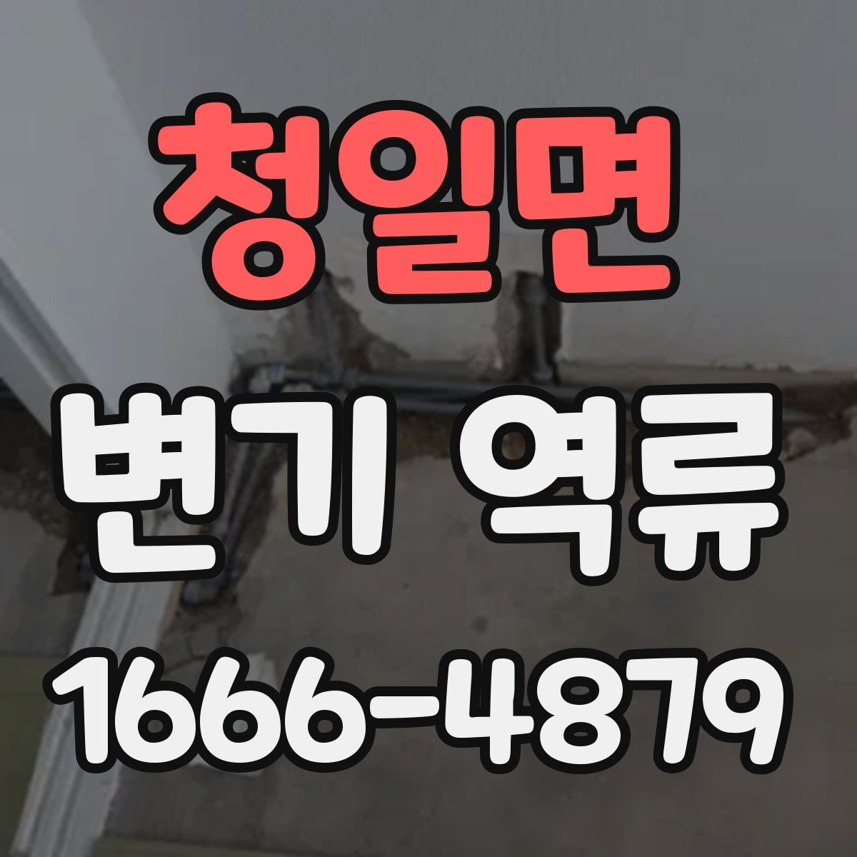청일면 변기 역류