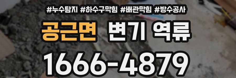 공근면 변기 역류