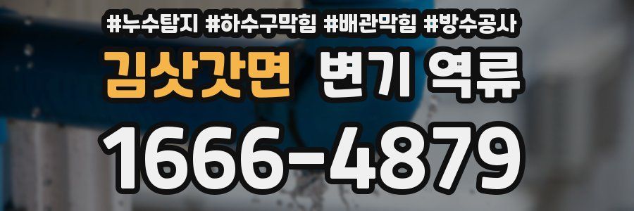 김삿갓면 변기 역류