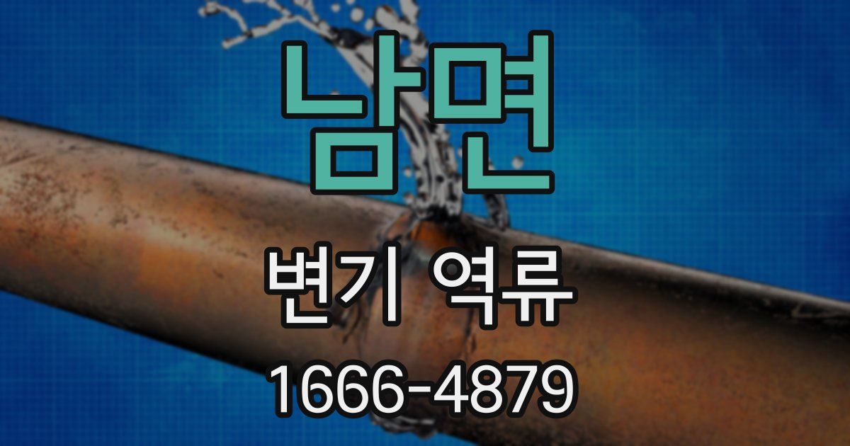 남면 변기 역류