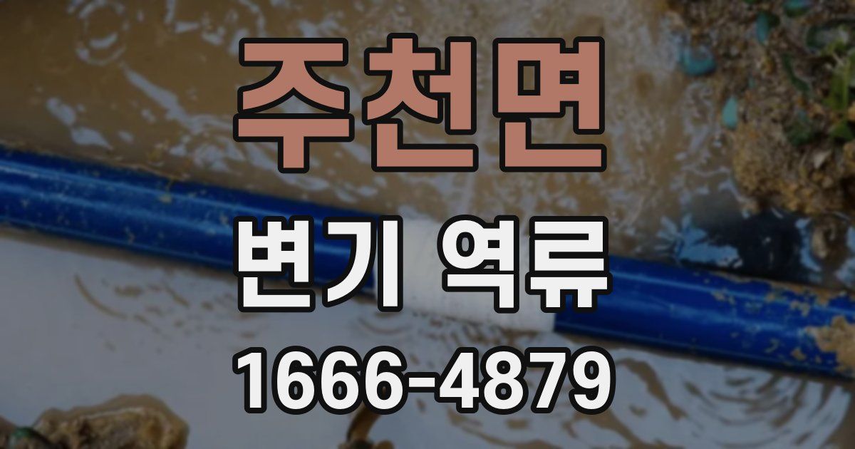 주천면 변기 역류