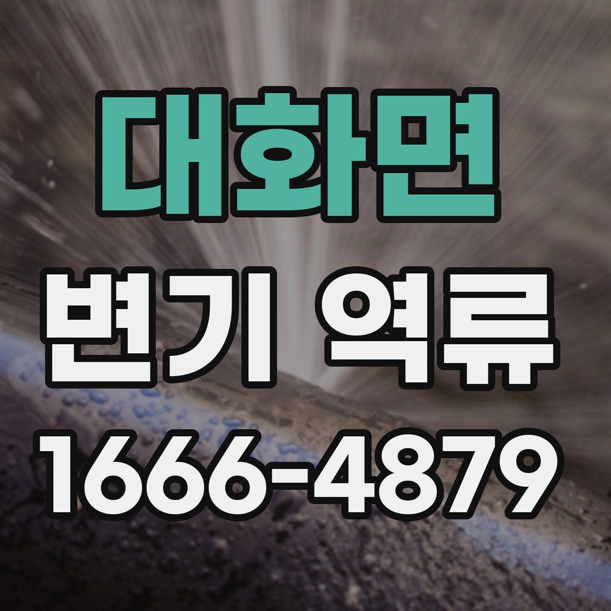 대화면 변기 역류