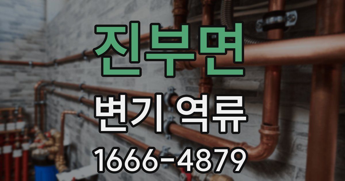 진부면 변기 역류