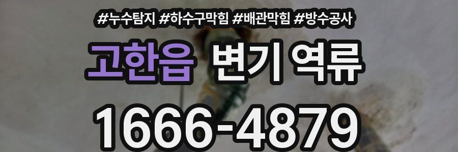 고한읍 변기 역류