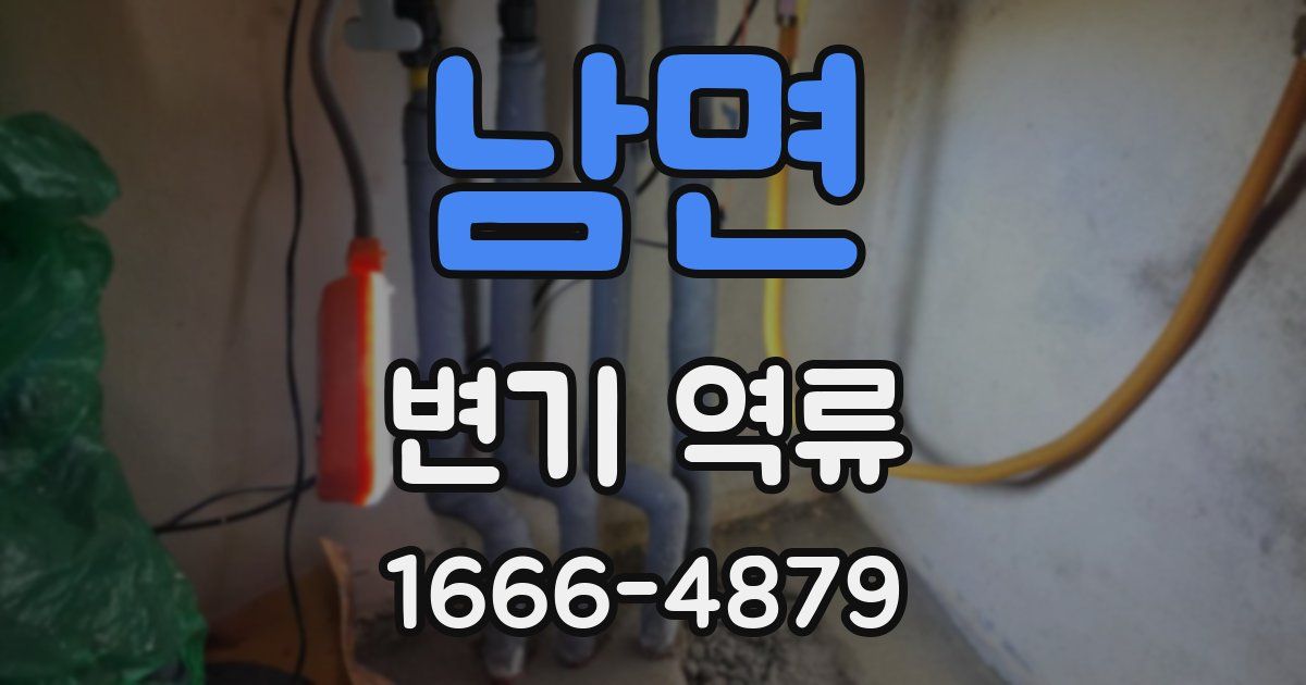 남면 변기 역류