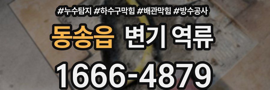 동송읍 변기 역류