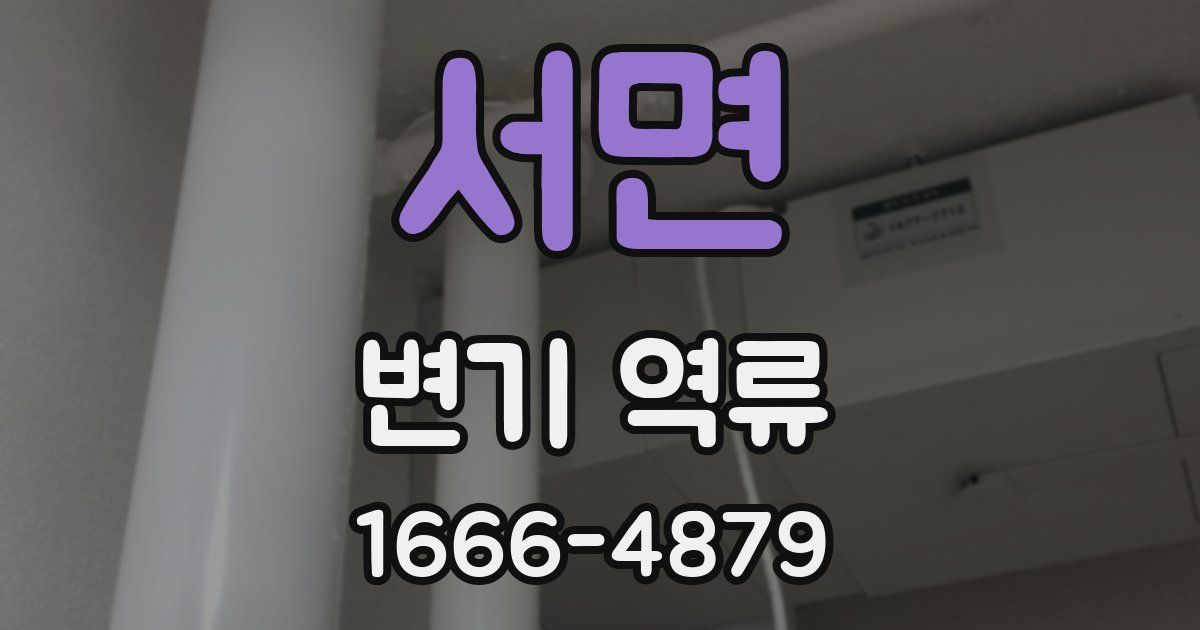 서면 변기 역류