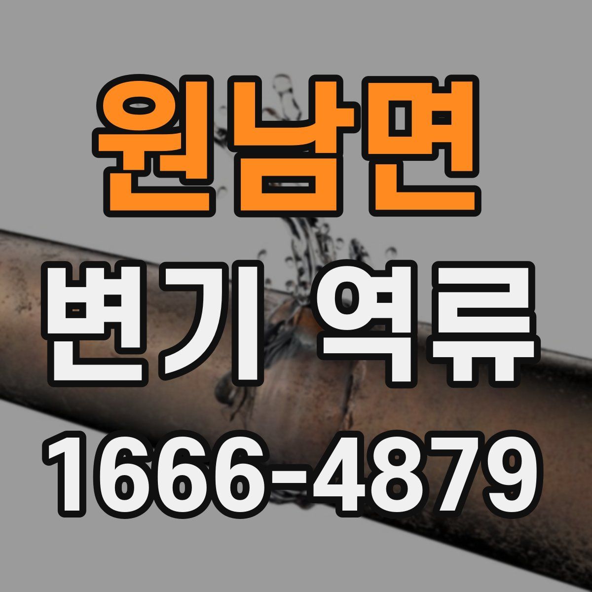 원남면 변기 역류